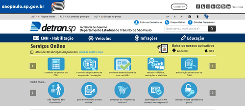 Como fazer o cadastro de usuário no site do DETRAN de São Paulo
