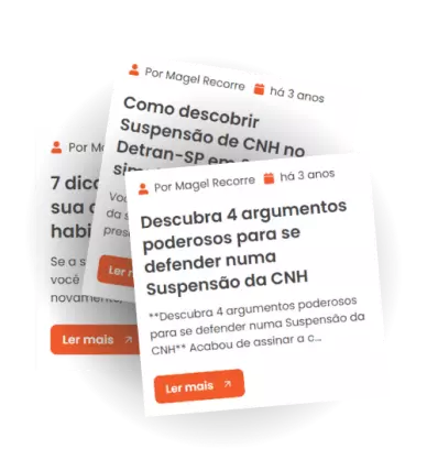 Preview de 3 postagens do blog